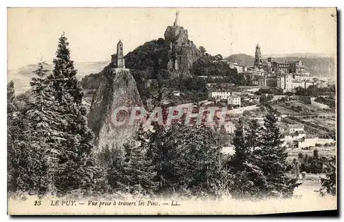 Ansichtskarte AK Le Puy Vue prise a travers les Pins