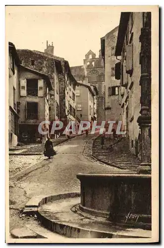 Ansichtskarte AK Auvergne Le Puy Haute Loire La vieille rue des Tables conduisant a la Cathedrale