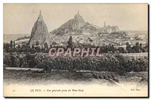 Ansichtskarte AK Le Puy Vue generale prise du Pont Neuf