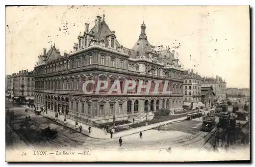 Cartes postales Lyon La Bourse