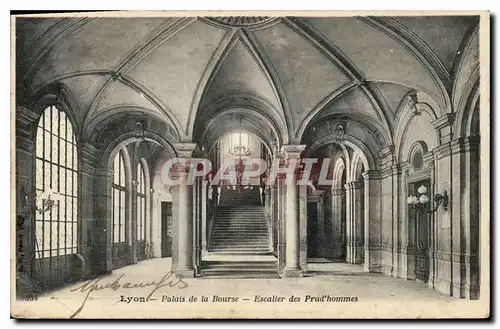 Cartes postales Lyon Palais de la Bourse Escalier des Prud'hommes