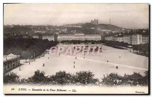 Ansichtskarte AK Lyon Ensemble de la Place Bellecour