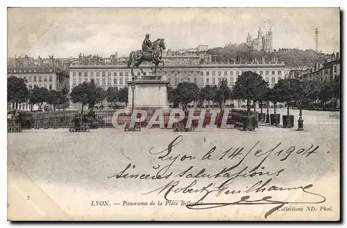 Cartes postales Lyon Panorama de la Place Bellecour