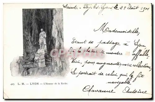Cartes postales Lyon l'Homme de la Roche