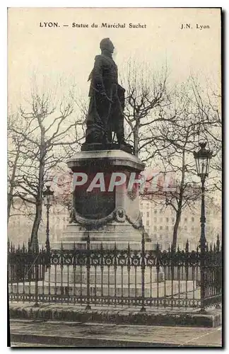 Cartes postales Lyon Statue du Marchal Suchet