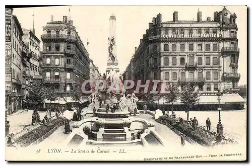 Cartes postales Lyon La Statue de Carnot