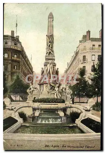 Cartes postales Lyon Le monument Carnot