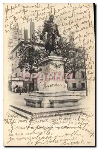 Ansichtskarte AK Lyon La Statue du Sergent Blandan