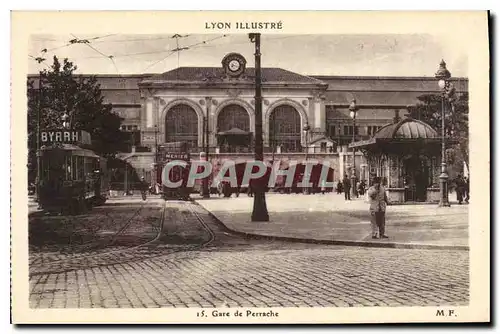 Ansichtskarte AK Lyon Gare de Perrache Tramway