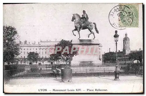 Ansichtskarte AK Lyon Monument Louis XIV Place Bellecour