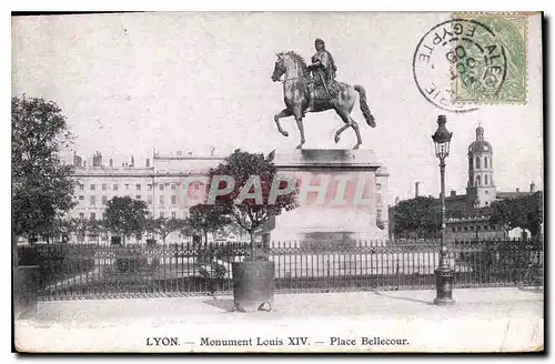 Cartes postales Lyon Monument Louis XIV Place Bellecour