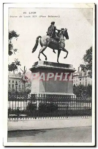 Cartes postales Lyon Statue de Louis XIV Place Bellecour