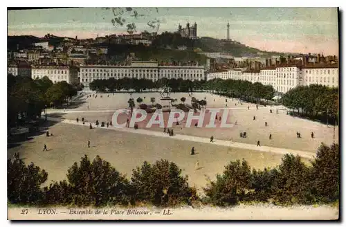 Ansichtskarte AK Lyon Ensemble de la Place Bellecour