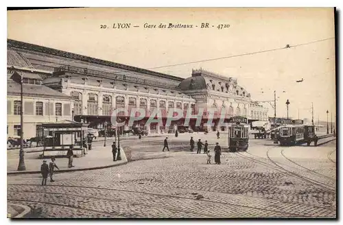 Ansichtskarte AK Lyon Gare des Brotteaux Tramways