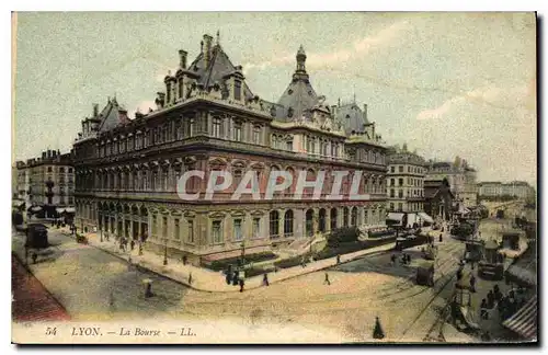Cartes postales Lyon La Bourse