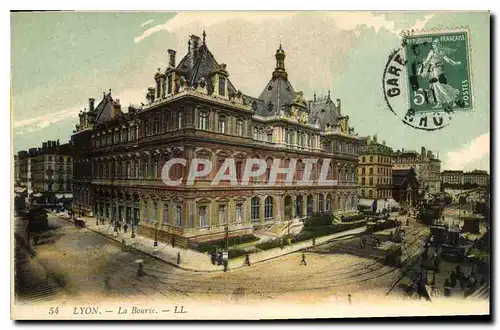 Cartes postales Lyon La Bourse