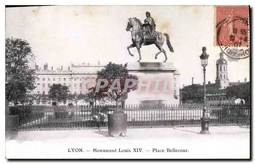 Ansichtskarte AK Lyon Monument Louis XIV Place Bellecour