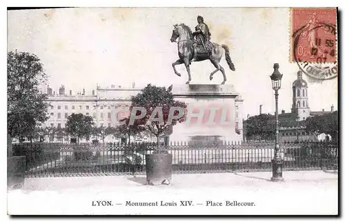 Cartes postales Lyon Monument Louis XIV Place Bellecour