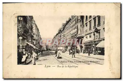 Cartes postales Lyon Rue de la Republique