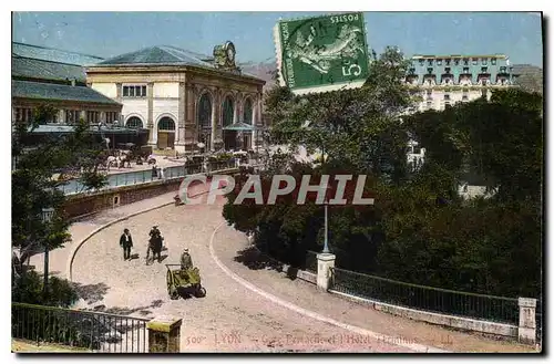 Cartes postales Lyon Gare de Perrache et Hotel Terminus