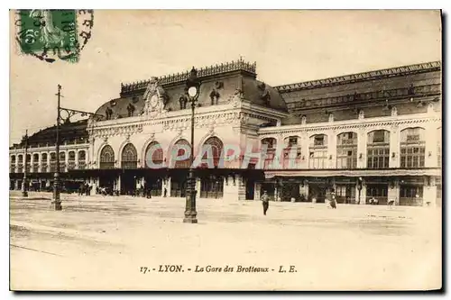 Cartes postales Lyon La Gare des Brotteaux Tramway