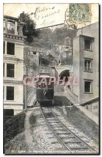 Ansichtskarte AK Lyon Le chemin de Fourvieres