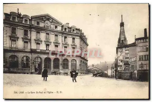 Ansichtskarte AK Lyon La Gare St Paul et l'Eglise