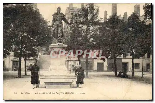 Ansichtskarte AK Lyon Le Monument du Sergent Blandan