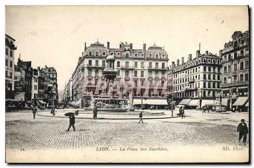 Cartes postales Lyon La Place des jacobins