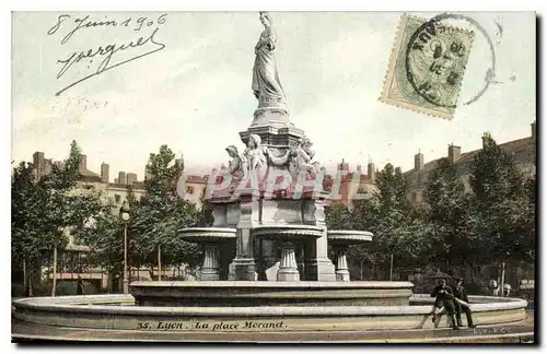 Cartes postales Lyon La Place Morand