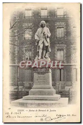 Cartes postales Lyon Statue de Bernard de Jussieu