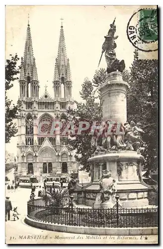 Ansichtskarte AK Marseille Monument des Mobiles et les Reformes