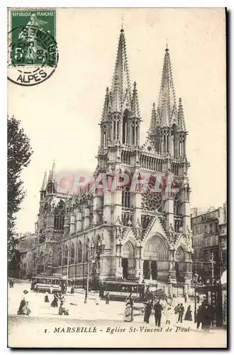 Ansichtskarte AK Marseille Eglise St Vincent de Paul