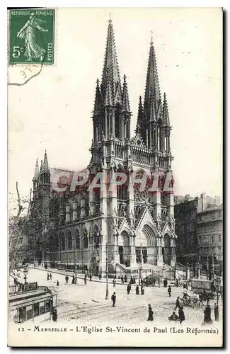 Cartes postales Marseille L'Eglise St Vincent de Paul Les Reformes