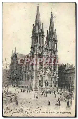 Cartes postales Marseille L'Eglise St Vincent de Paul Les Reformes