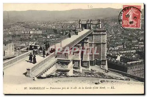 Ansichtskarte AK Marseille Panorama pris de Notre Dame de la Garde Cote Nord