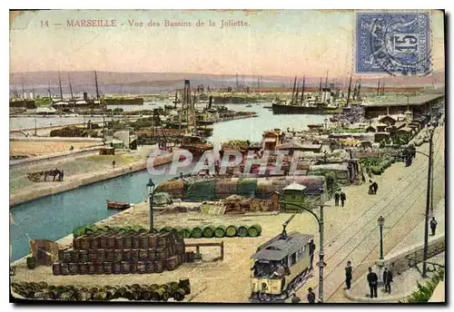 Ansichtskarte AK Marseille Vue des Bassins de la Joliette