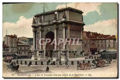 Ansichtskarte AK Marseille L'Arc de Triomphe eleve aux Gloires de la Republique