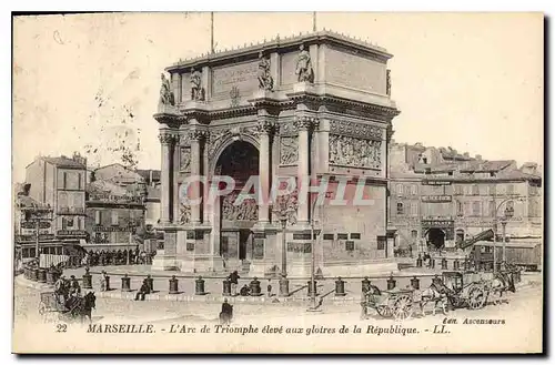 Ansichtskarte AK Marseille L'Arc de Triomphe eleve aux gloires de la Republique