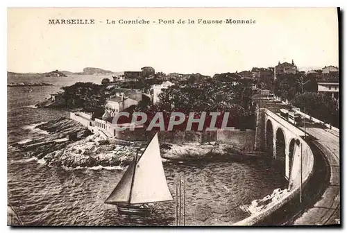 Cartes postales Marseille La Corniche Pont de la Fausse Monnale