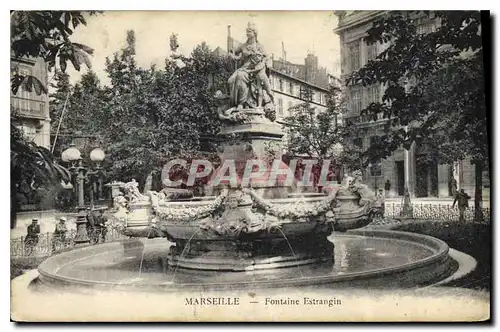 Ansichtskarte AK Marseille Fontaine Estrangin