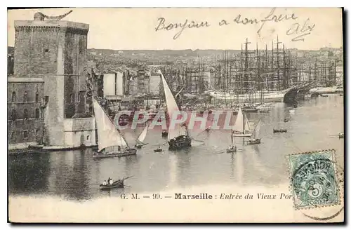 Cartes postales Marseille Entree du Vieux Port