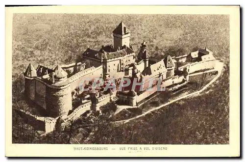 Cartes postales Haut Koenigsbourg Vue Prise a Vol D'Oiseau