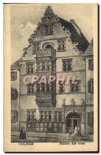 Cartes postales Colmar Maison des Tetes