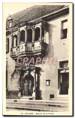 Cartes postales Colmar Balcon de la Police