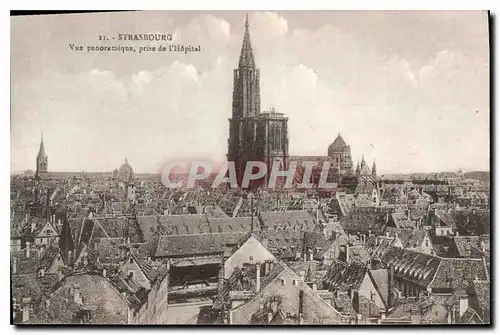 Ansichtskarte AK Strasbourg Vue Panoramique prise de l'Hopital