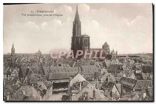 Cartes postales Strasbourg Vue Panoramique prise de l'Hopital