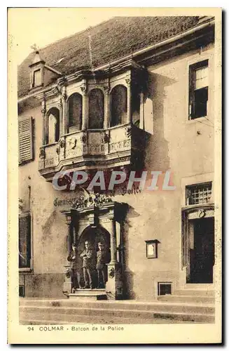 Cartes postales Colmar Balcon de la Police