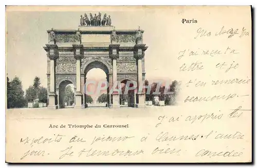 Cartes postales Paris Arc de Triomphe du Carrousel