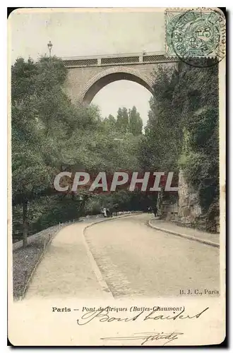 Ansichtskarte AK Paris Pont de Briques Buttes Chaumont